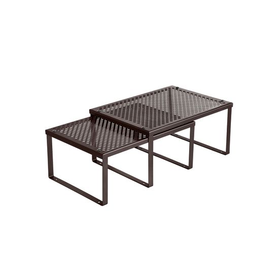 Brown Cabinet Shelf Organizer